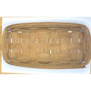 Vintage 1984 Longaberger Bread Basket 15x8x2.5 signed